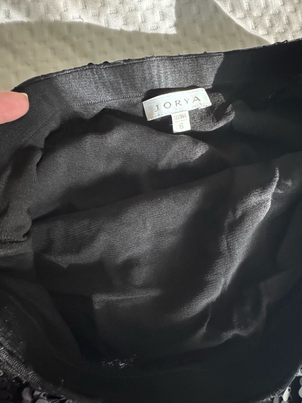 Strapless Black Sequin Crop Top - Evening Glam Size 6 - Picture 8 of 8